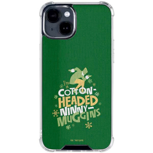 Elf Cotton Headed Ninny Muggins iPhone 15 Clear Case